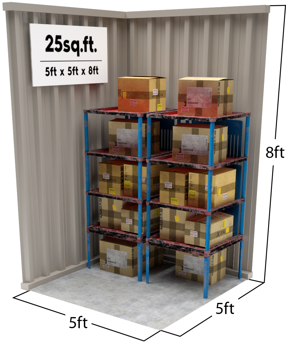 25 sq ft Storage Unit